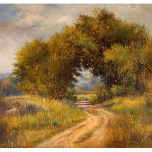 Tahir Bilal Ummi, 48 x 48 Inch, Oil on Canvas, Landscape Painting, AC-TBL-139